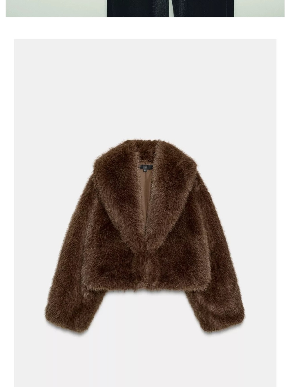 ZARA SHORT FUR COAT